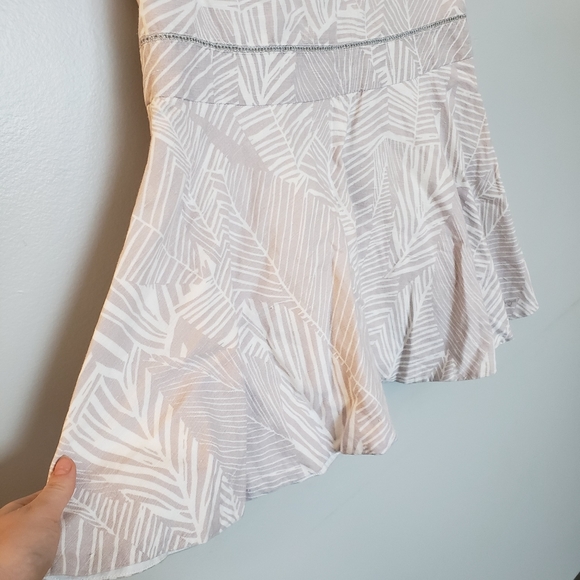 Jean Bourget Girls Fit and Flare Leave Print Dress Size 12 - Picture 4 of 12